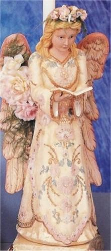Large Lace Angel w/Book 17"t
