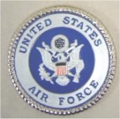 Air Force Insignia 3 5/8" D unpainted