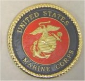 Marine Insignia or Coaster 3 5/8" D