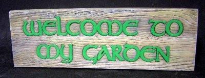 DH Welcome to My Garden Sign 11x3.5"