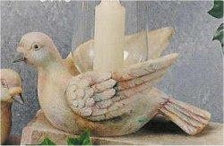 Dove Candle Holder 9"L