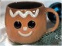 Gingerbread Mug 5"D Unpainted