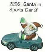 Santa in Car Orn. 3"