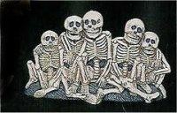 Skeleton Family 8.75x5.25"