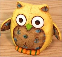 A Mini Small Eyed Felty Owl 4"t - CPI 