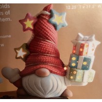 CM Hans Gnome w/Gifts 12.25”Tx11.5”w