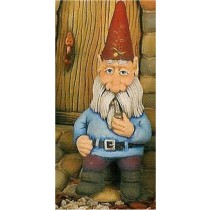 CPI Shelf Sitting Gnome w/Pipe 9.5"T