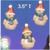 CPI Snowmen Ornaments (3) 3.5"t