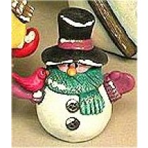 CPI Tubby Snowman w/Bird 4"t