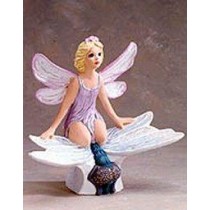 Fairy Riding Dragonfly 9"H