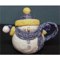 Teapot Snowman 6.5"