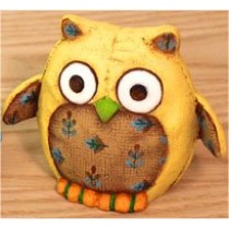 A Mini Small Eyed Felty Owl 4"t - CPI 