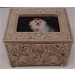 Photo Frame Box w/Lid Rabbit Design 4.75x6.75"