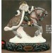 English Santa on Shire Horse/base sold sep. 11.5"L