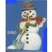 Snowman w/Shovel Orn. 3"t