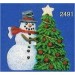 Snowman w/Tree Orn. 3"T